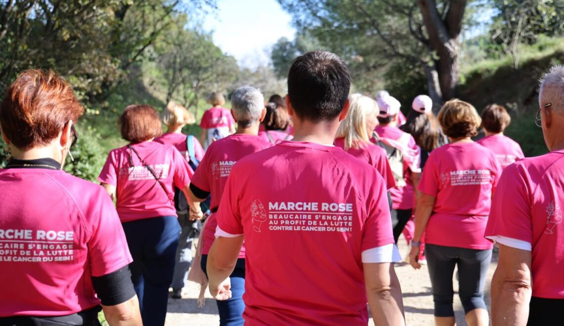 Tous en rose avec les Beaucairois au profit de la lutte contre le cancer du sein