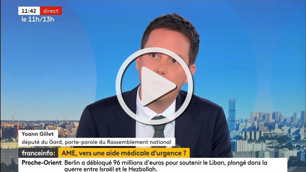 Sur France Info, Yoann Gillet dénonce l’injustice que représente l’AME 