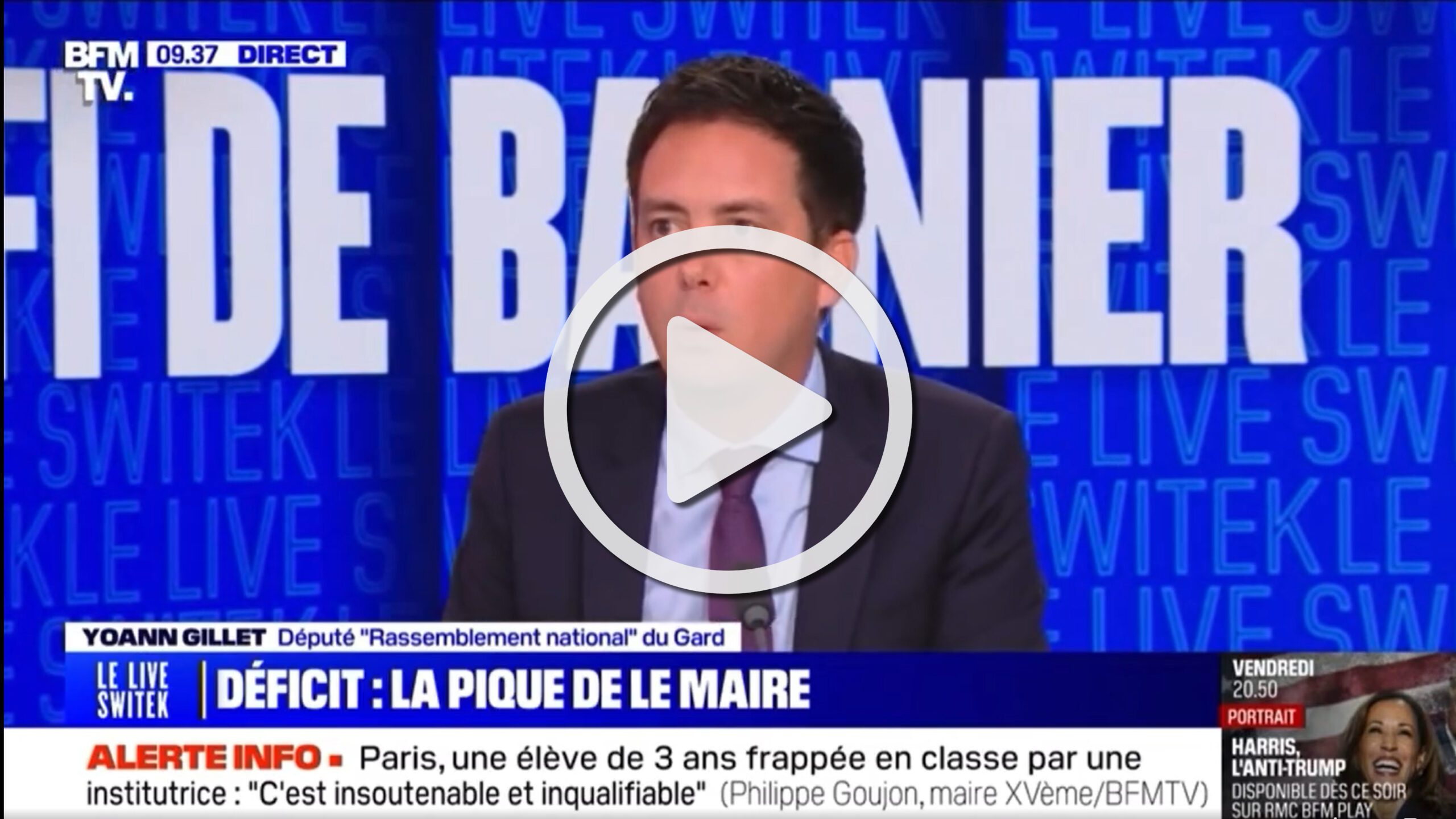 BFMTV : Yoann Gillet dénonce la nullité économique de la macronie 